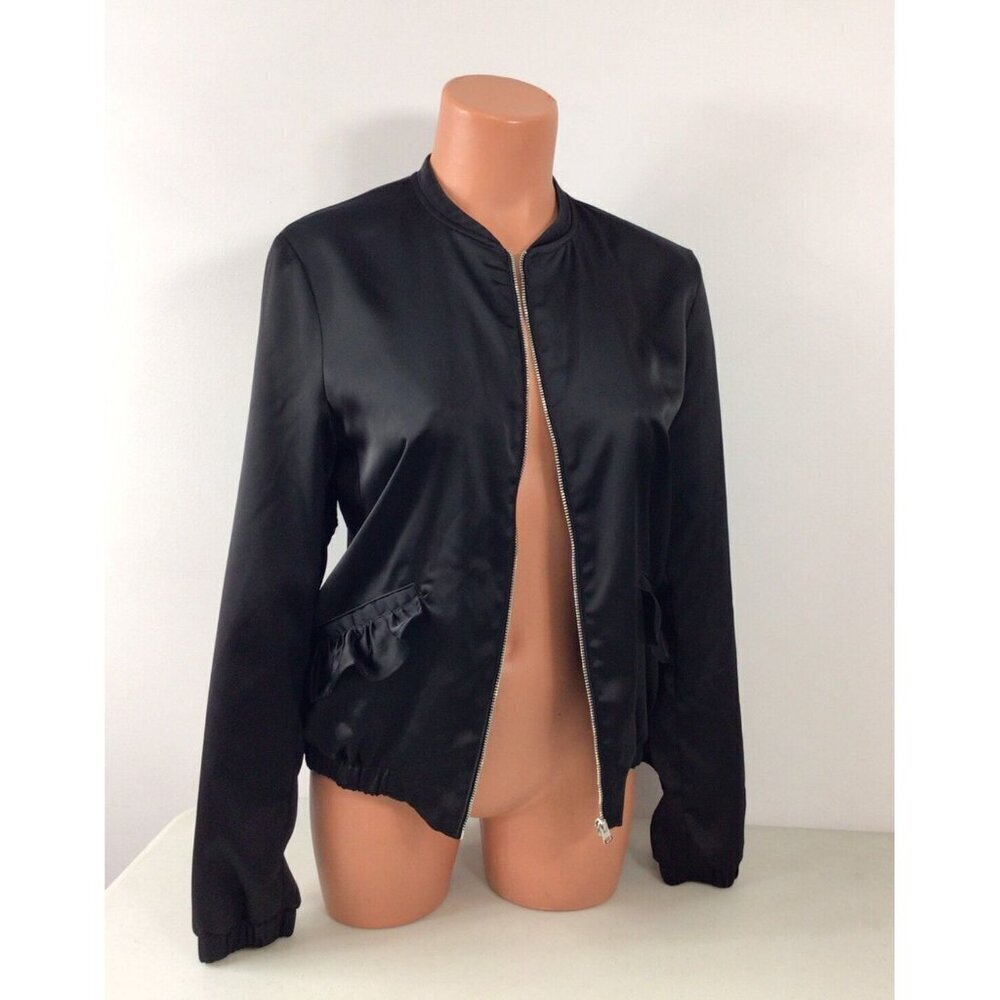 Zara Satin Jacket Womens Small